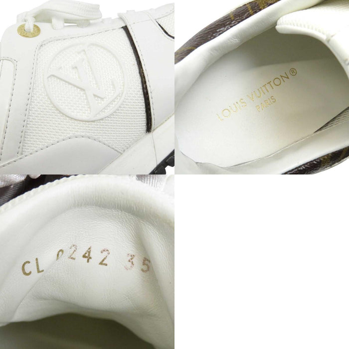 LOUIS VUITTON 
LVサークル ロゴ メッシュ レザー 2022年製 
ランアウェイ スニーカー 
モノグラム