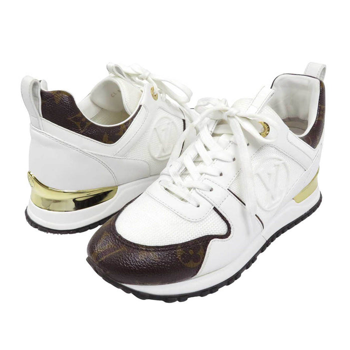 LOUIS VUITTON 
LVサークル ロゴ メッシュ レザー 2022年製 
ランアウェイ スニーカー 
モノグラム