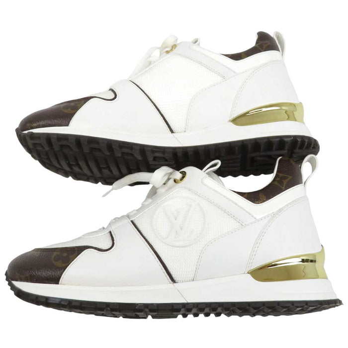 LOUIS VUITTON 
LVサークル ロゴ メッシュ レザー 2022年製 
ランアウェイ スニーカー 
モノグラム