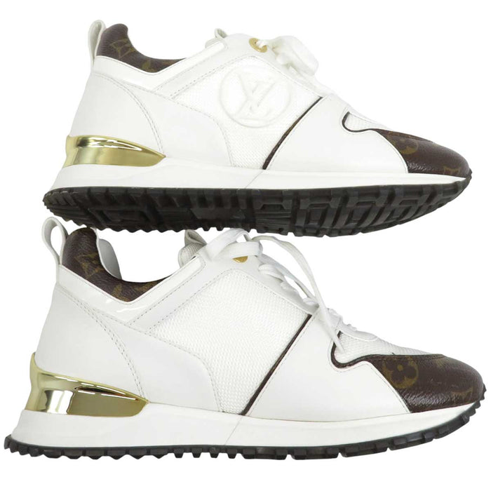 LOUIS VUITTON 
LVサークル ロゴ メッシュ レザー 2022年製 
ランアウェイ スニーカー 
モノグラム