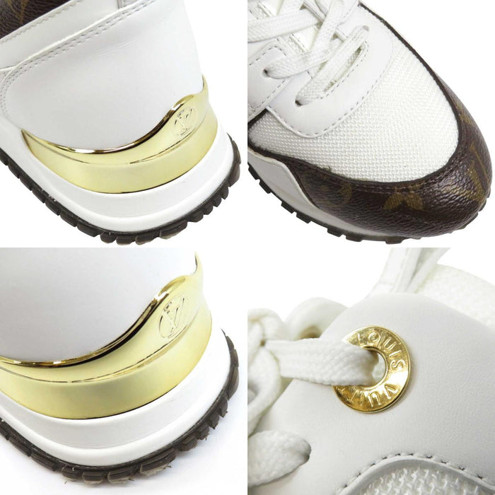 LOUIS VUITTON 
LVサークル ロゴ メッシュ レザー 2022年製 
ランアウェイ スニーカー 
モノグラム