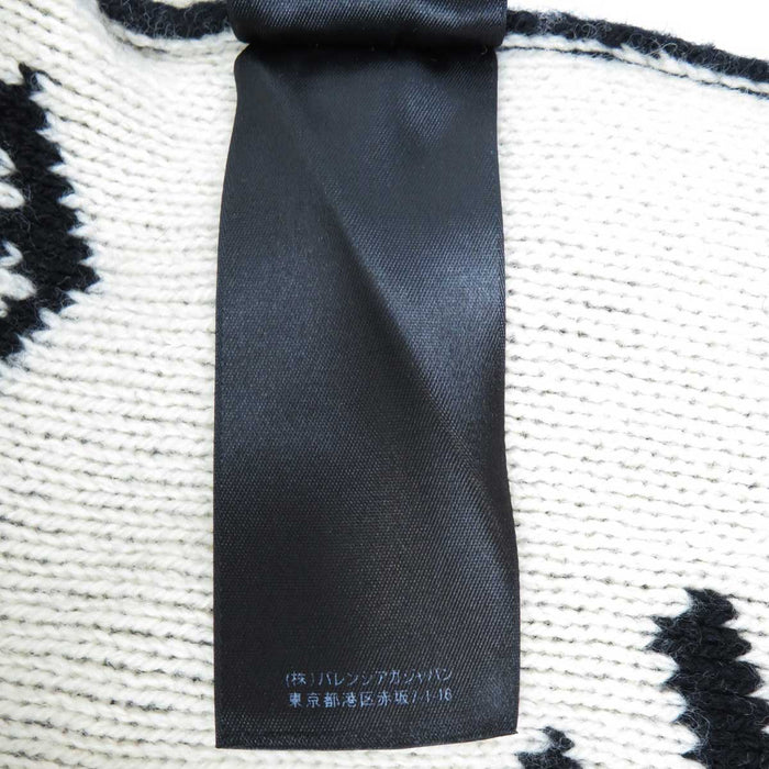 BALENCIAGA 
総柄 キャメル混 ウール混 
オールオーバーロゴ ニット