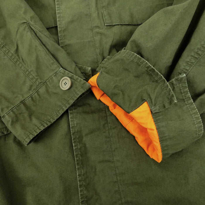 GUCCI 
コットン 
ヴィンテージロゴ バックプリント ミリタリージャケット