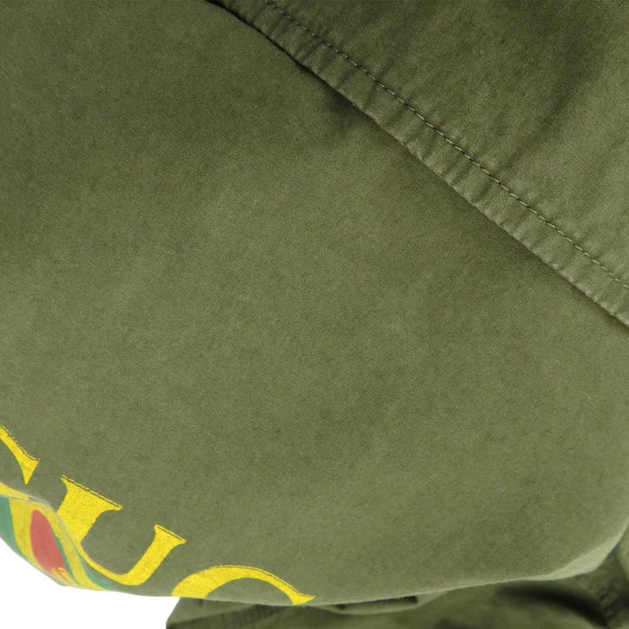 GUCCI 
コットン 
ヴィンテージロゴ バックプリント ミリタリージャケット