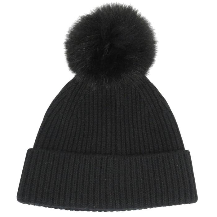 LOUIS VUITTON 
LV ロゴ フォックス ファー 
カシミヤ ニットキャップ