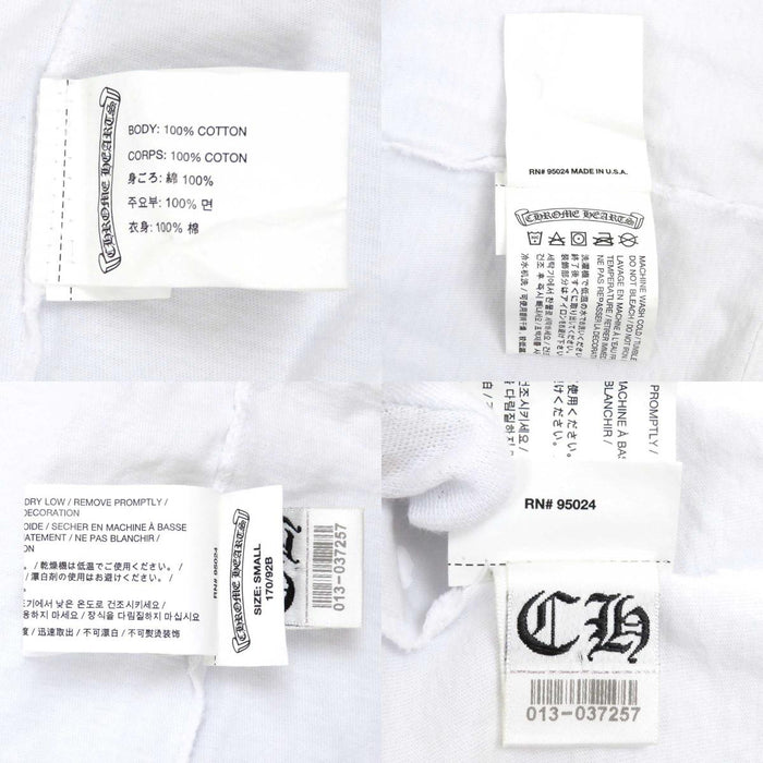 CHROME HEARTS 
CH スクロールラベル ロゴ コットン 
セメタリークロス バック プリント ロングスリーブ Tシャツ