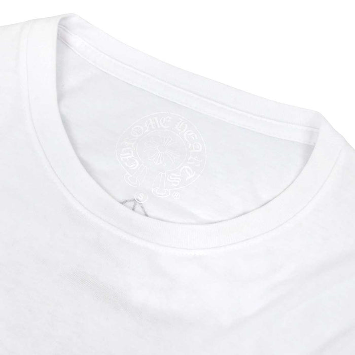 CHROME HEARTS 
CH Étiquette Scroll Logo Coton 
T-shirt à manches longues imprimé dos Croix du cimetière