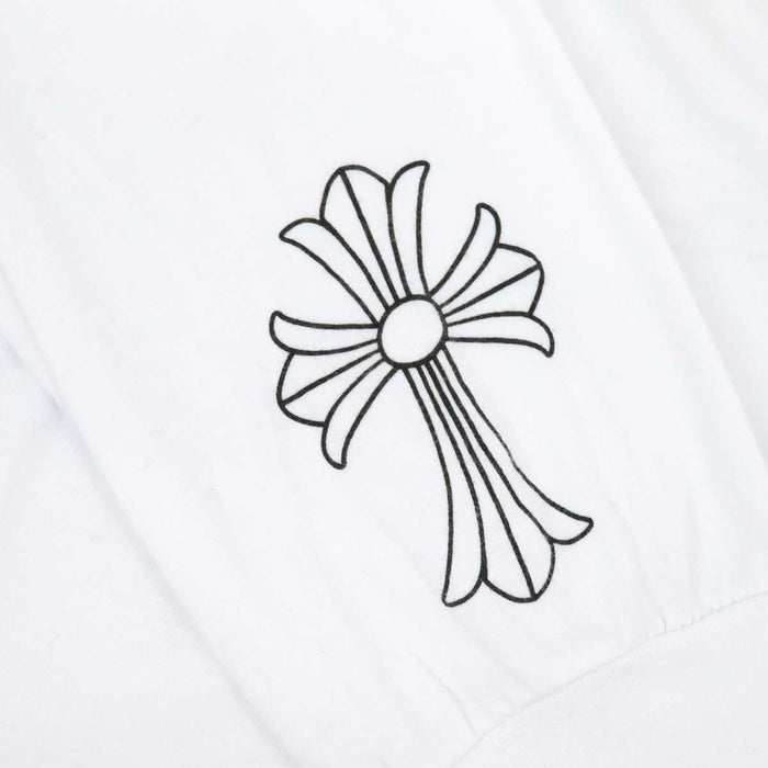 CHROME HEARTS 
CH スクロールラベル ロゴ コットン 
セメタリークロス バック プリント ロングスリーブ Tシャツ