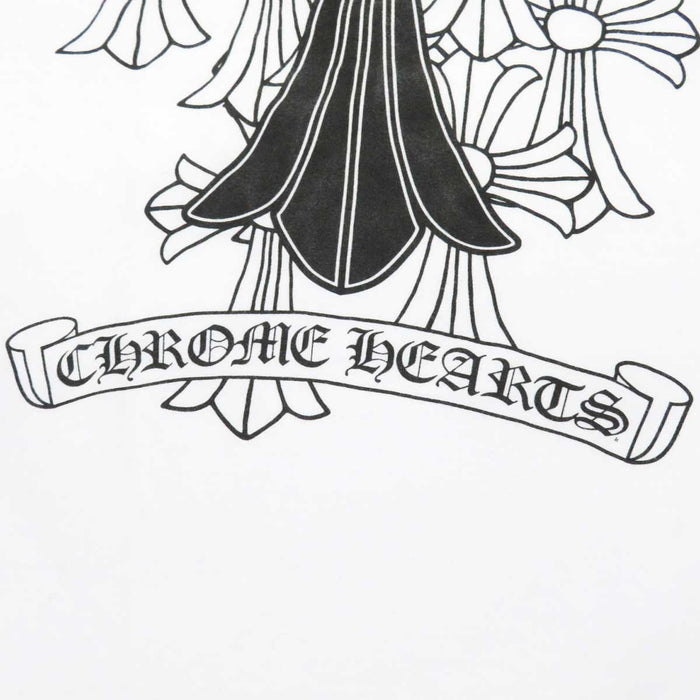 CHROME HEARTS 
CH スクロールラベル ロゴ コットン 
セメタリークロス バック プリント ロングスリーブ Tシャツ