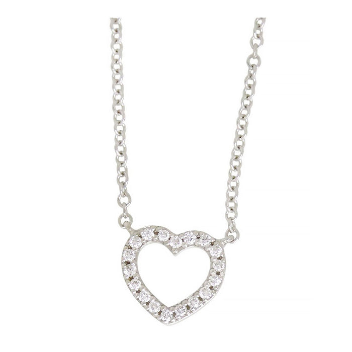 TIFFANY&Co. 
メトロハート ダイヤモンド ネックレス