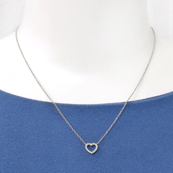 TIFFANY&Co. 
メトロハート ダイヤモンド ネックレス