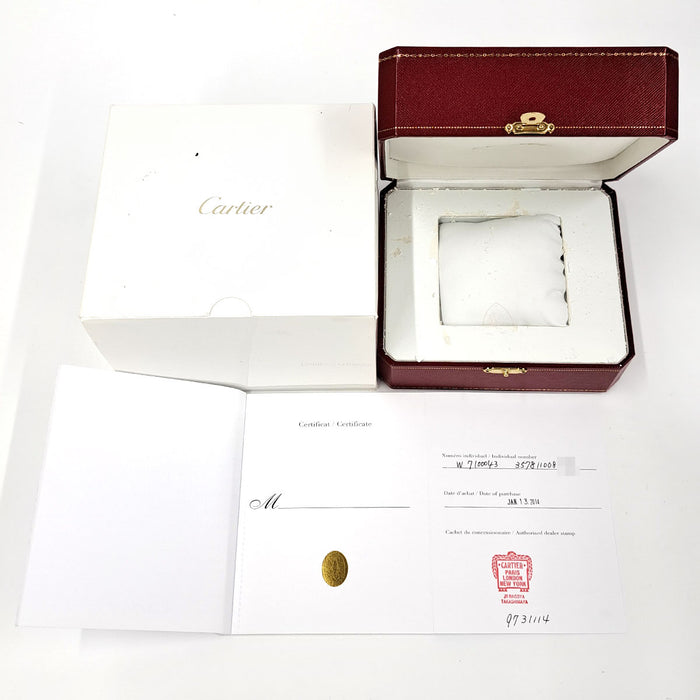 CARTIER 
カリブル ドゥ カルティエ クロノグラフ 
箱付