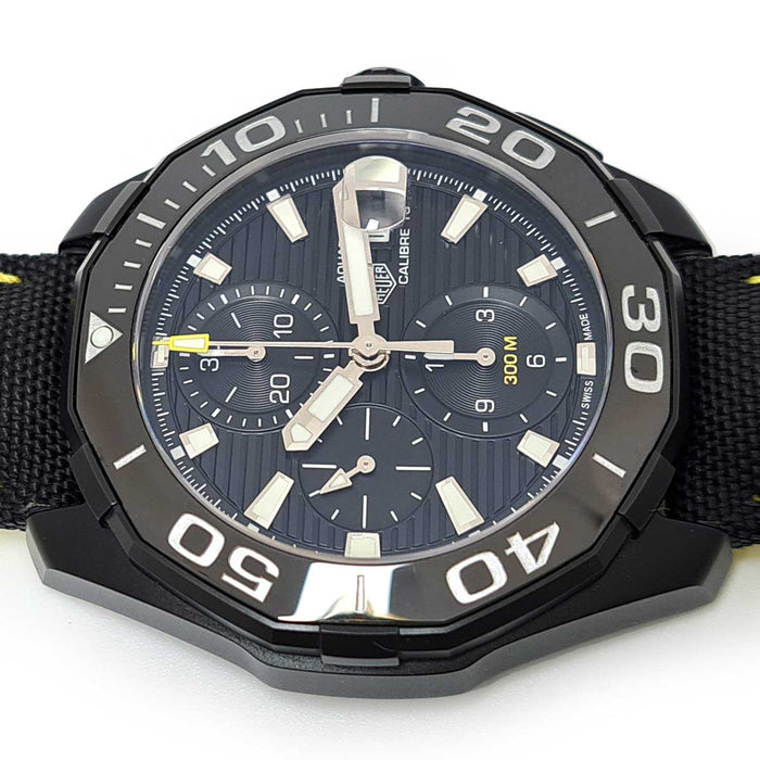 TAG HEUER 
アクアレーサー クロノグラフ ブラックバージョン 
箱ギャラ付