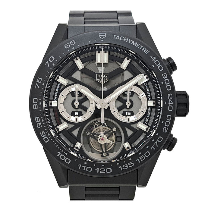 泰格豪雅
卡莱拉陀飞轮计时码表
附带盒子和保修卡