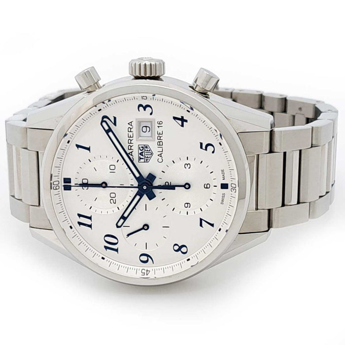 TAG HEUER 
カレラ キャリバー16 クロノグラフ ブルーエディション 
箱ギャラ付