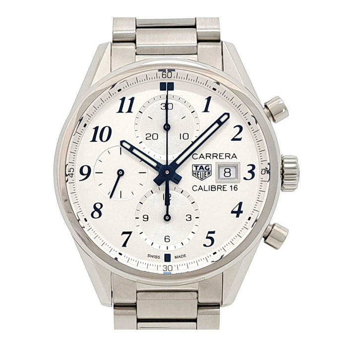 TAG HEUER 
カレラ キャリバー16 クロノグラフ ブルーエディション 
箱ギャラ付