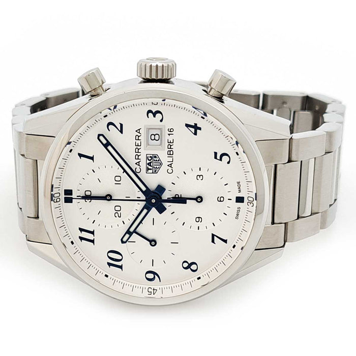 TAG HEUER 
カレラ キャリバー16 クロノグラフ ブルーエディション 
箱ギャラ付