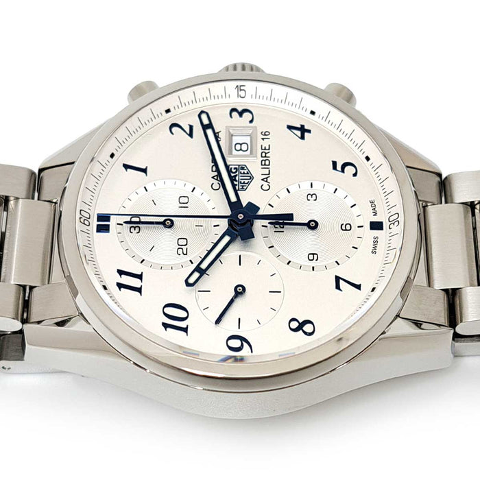 TAG HEUER 
カレラ キャリバー16 クロノグラフ ブルーエディション 
箱ギャラ付