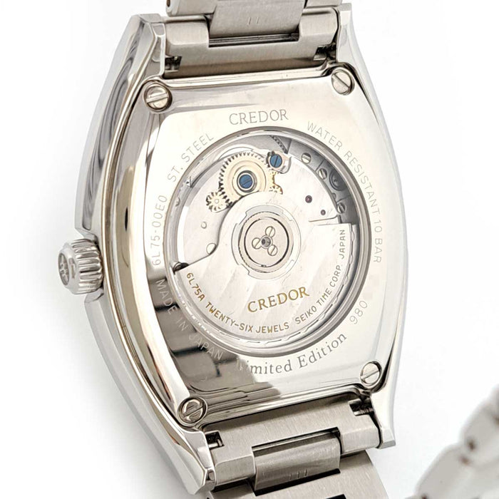 SEIKO 
クレドール 45周年記念 トノー 2Pダイヤ 
箱付