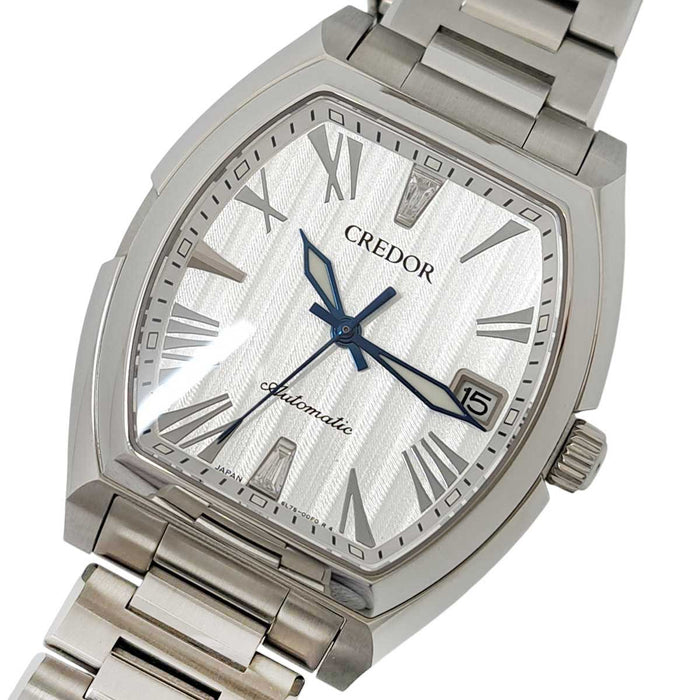 SEIKO 
クレドール 45周年記念 トノー 2Pダイヤ 
箱付