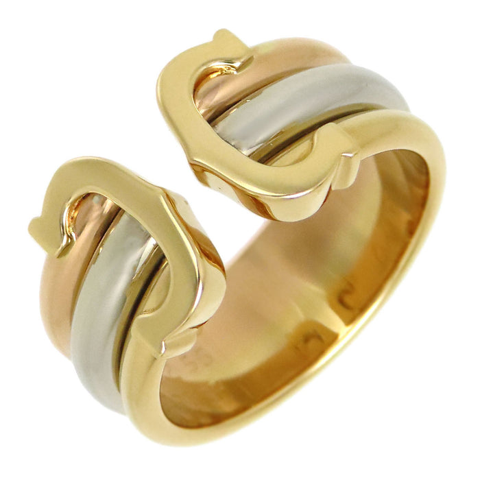 CARTIER 
2C リング LM スリーカラーゴールド