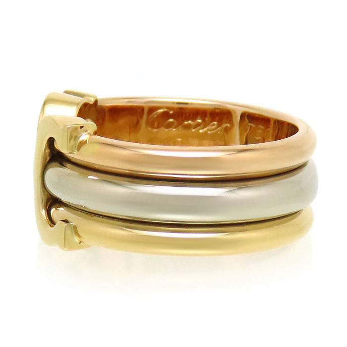 CARTIER 
2C リング LM スリーカラーゴールド