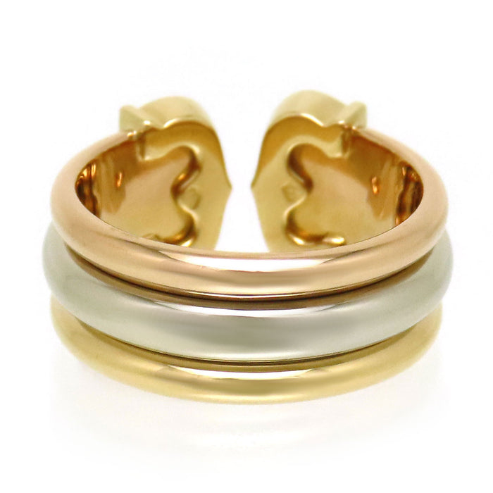 CARTIER 
2C リング LM スリーカラーゴールド