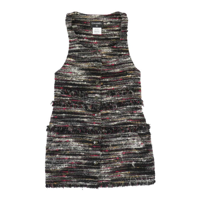 CHANEL
COCO CC Coco Button Fringe M7923 Border
Coco Mark Tweed Sleeveless Dress