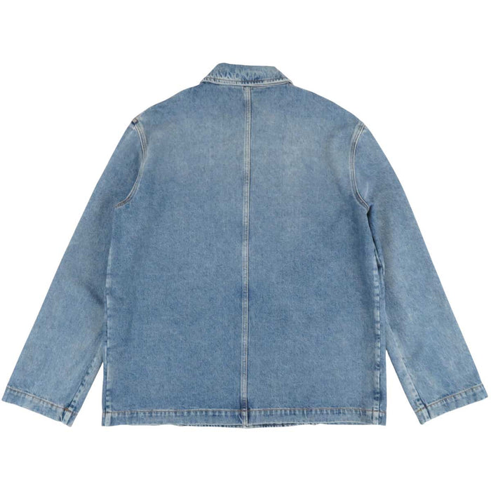 LOEWE 
ロゴ コットン 
アナグラム レザーパッチ デニムジャケット