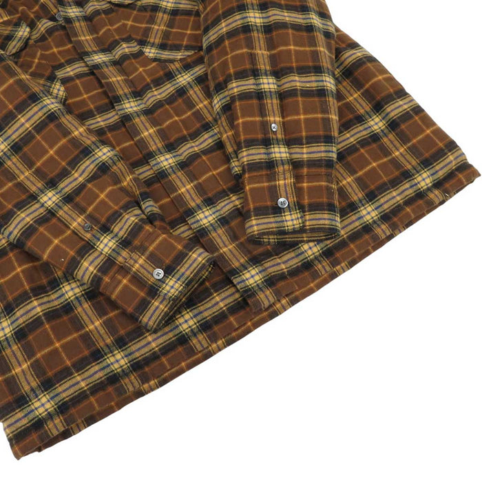 LOEWE 
ロゴ レザーパッチ コットン 中綿 
パデッド シャツ ジャケット