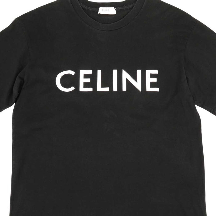 CELINE 
ルーズ コットン 
ロゴ プリント Tシャツ