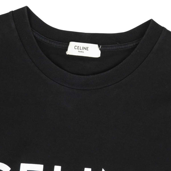 CELINE 
ルーズ コットン 
ロゴ プリント Tシャツ