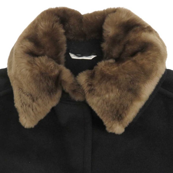 MAX MARA
Wool Nutria Fur
Collar Fur Long Coat