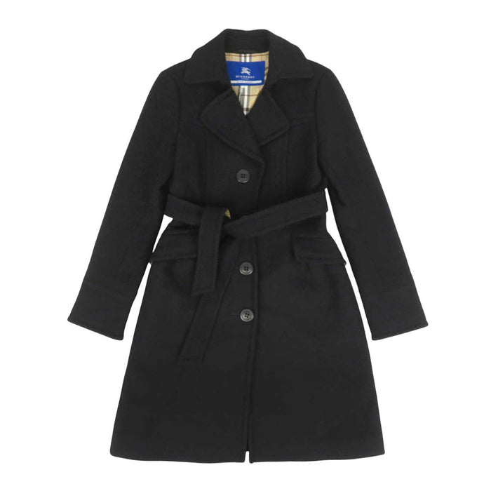 BURBERRY 
ロゴボタン ウール混 アンゴラ混 ベルト 
BLUE LABEL ベルテッド コート