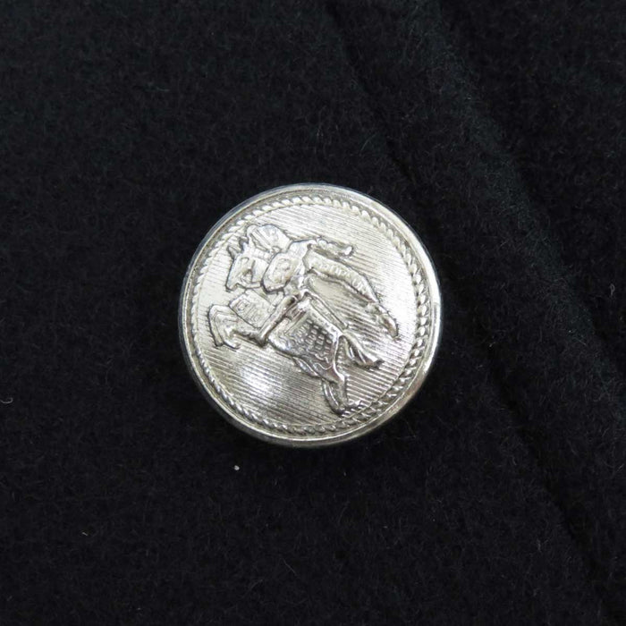 BURBERRY 
裏地チェック ロゴ 
メタルボタン ウール コート 
BLACK LABEL