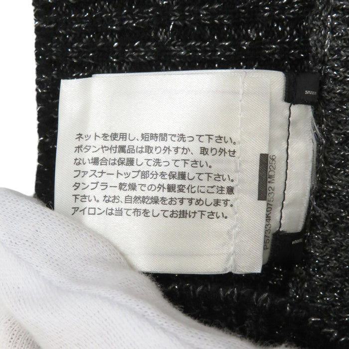 CHANEL 
COCO CC ツイード ココボタン ウール カシミヤ 
ココマーク モックネック リブニット