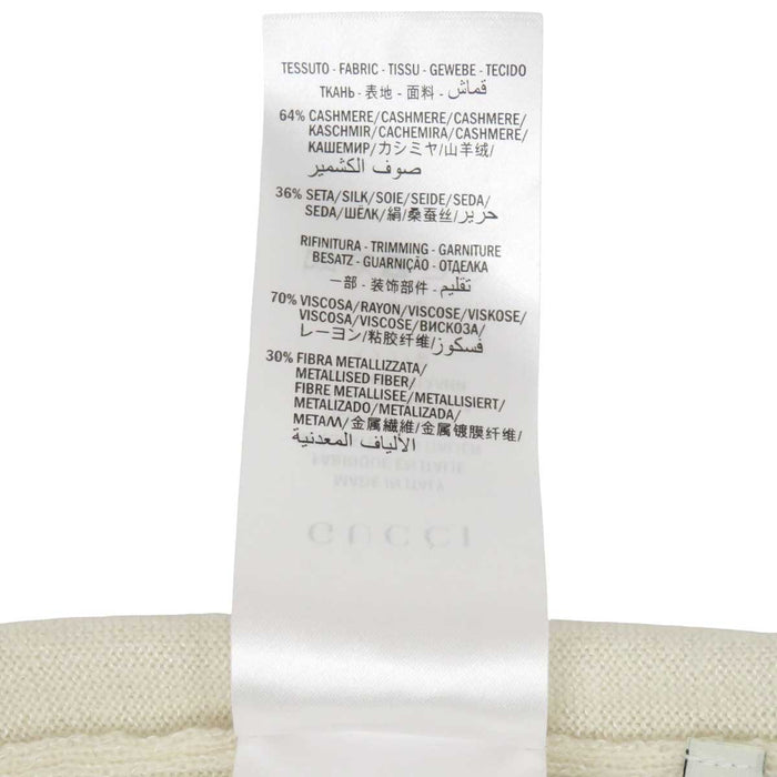 GUCCI 
フェイクパール バイカラー ロングスリーブ 
インターロッキングG ボタン カーディガン