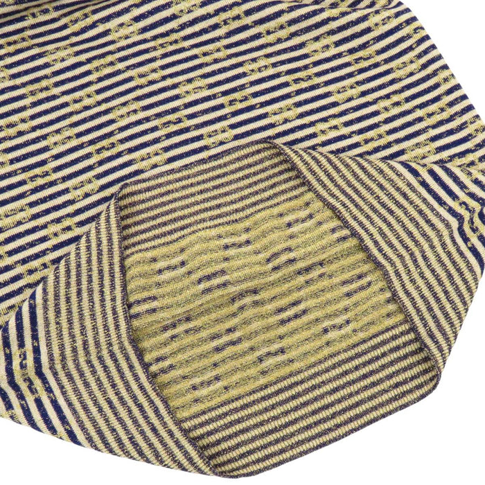 GUCCI 
総柄 ロング丈 ラメ ウール 
GG ボーダー ニット