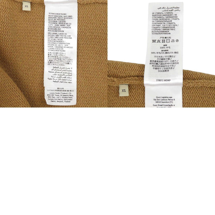 GUCCI 
クルーネック 
ロゴ ウール ニット