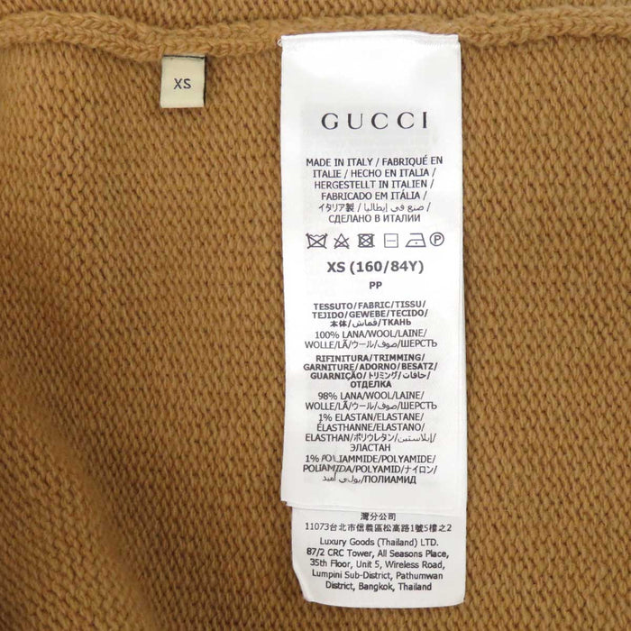 GUCCI 
クルーネック 
ロゴ ウール ニット