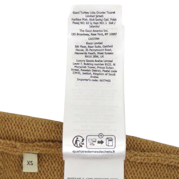 GUCCI 
クルーネック 
ロゴ ウール ニット