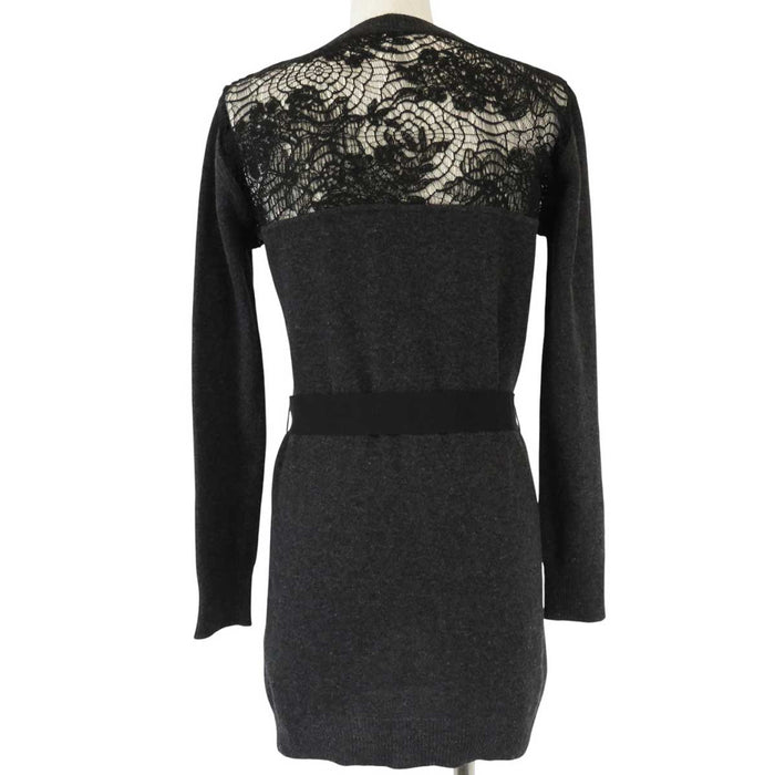 VALENTINO 
ウール カシミヤ 
透かし編み 切替 カーディガン 
VALENTINO ROMA