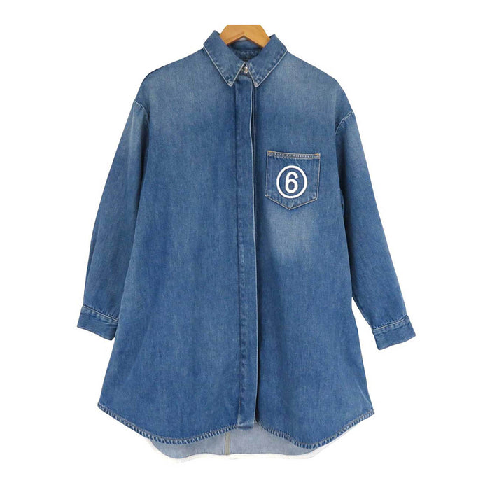 Maison Margiela 
ロゴボタン コットン 
KIDS MM6 エンブロイダリー デニムジャケット