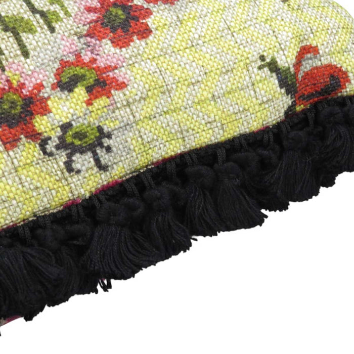 GUCCI 
花柄 Bee フリンジ 
GG ジャカード ベルベット クッション