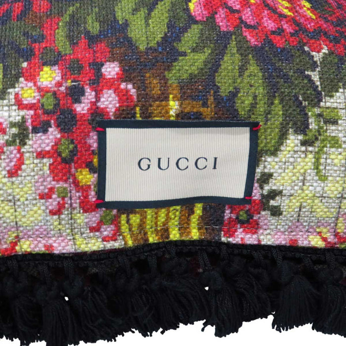 GUCCI 
花柄 Bee フリンジ 
GG ジャカード ベルベット クッション
