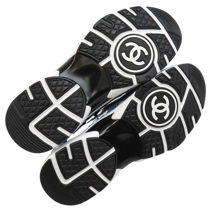 CHANEL 
COCO CC ロゴ ツイード 
ココマーク ファブリック スニーカー