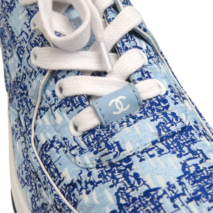 CHANEL 
COCO CC ロゴ ツイード 
ココマーク ファブリック スニーカー