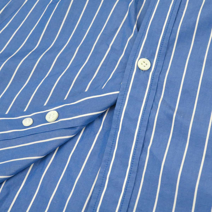 BALENCIAGA 
バックロゴ ボウタイ コットン 
ストライプ ニュースウィング シャツ