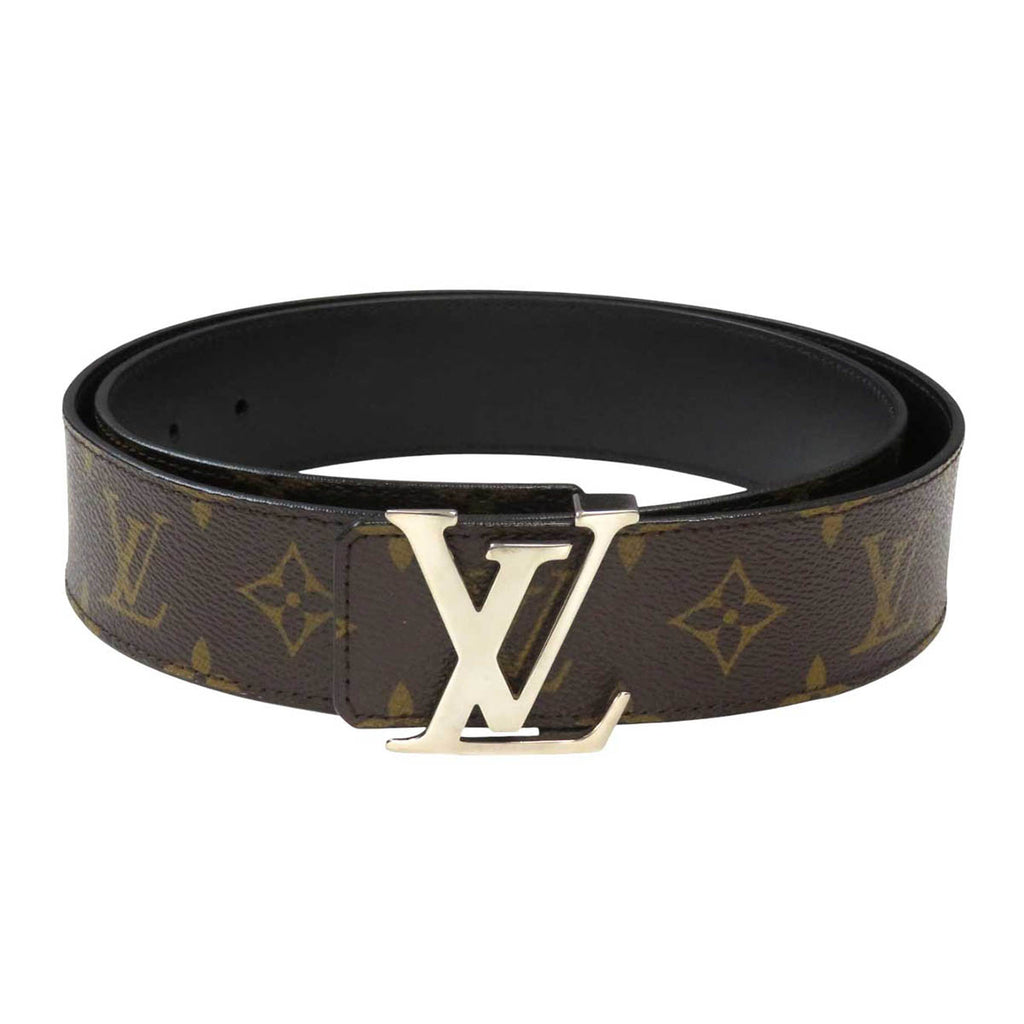 LOUIS VUITTON リバーシブル ロゴ レザー LV イニシャル モノグラム