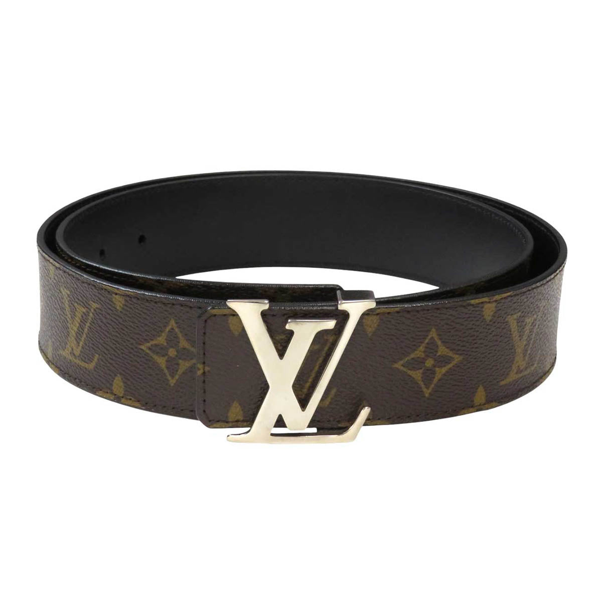 Louis Vuitton モノグラム ベルト LOUIS VUITTON リバーシブル ロゴ レザー LV イニシャル モノグラム